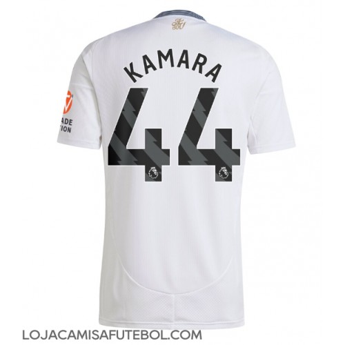 Camisa de Futebol Aston Villa Boubacar Kamara #44 Equipamento Secundário 2024-25 Manga Curta